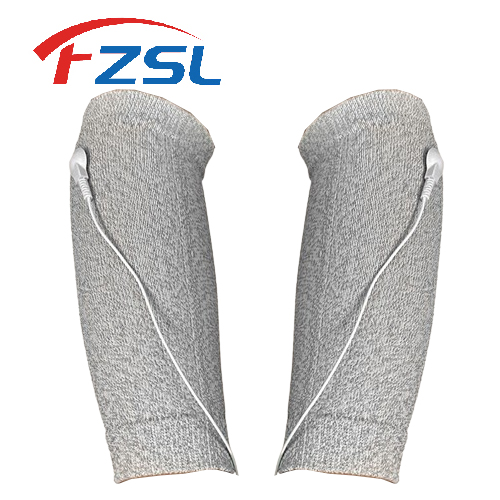Gray silver fiber physiotherapy conductive therapy sleeve